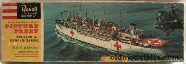 Revell 1/500 USS Repose Hospital Ship- Picture Fleet Issue, H381-169 plastic model kit